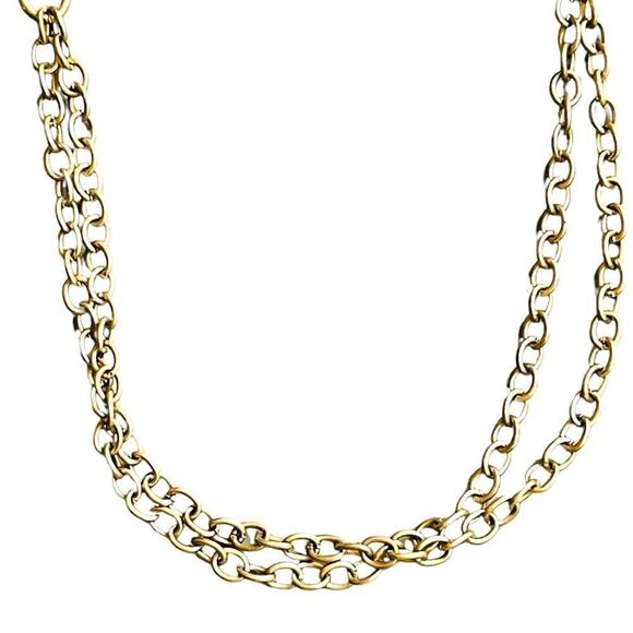 Vintage Amethyst Goldtone Long Necklace - Picture 10 of 13